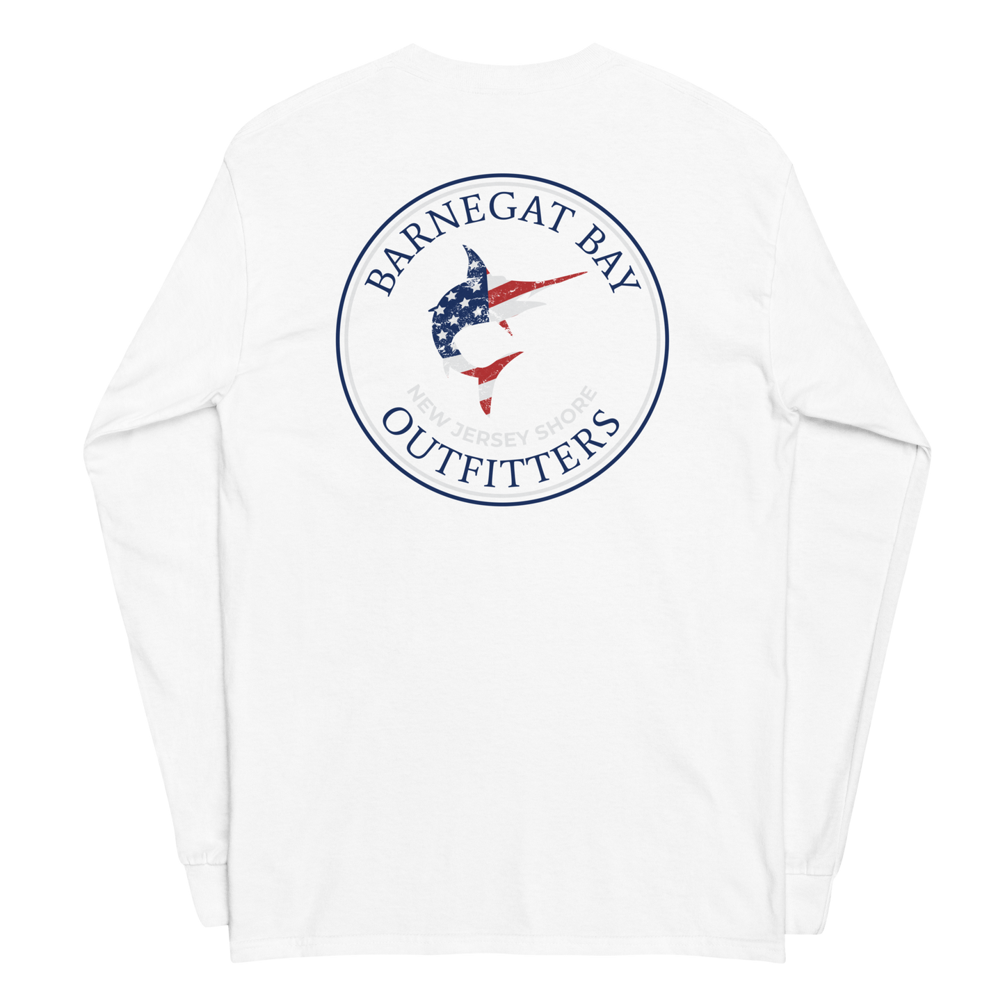 Red, White, & Blue Marlin Logo Long Sleeve 2400