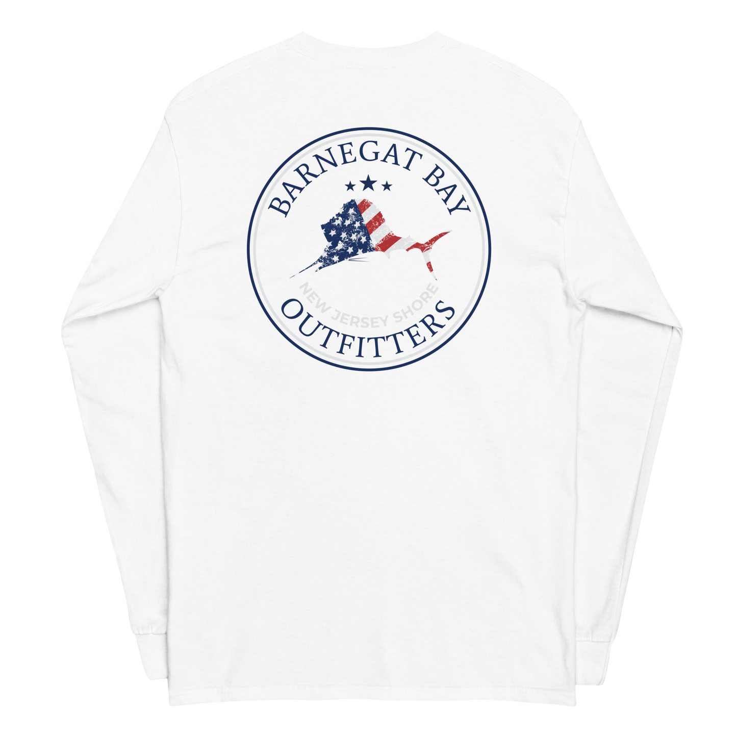 Red, White, & Blue  Sail Fish Logo Long Sleeve 2400