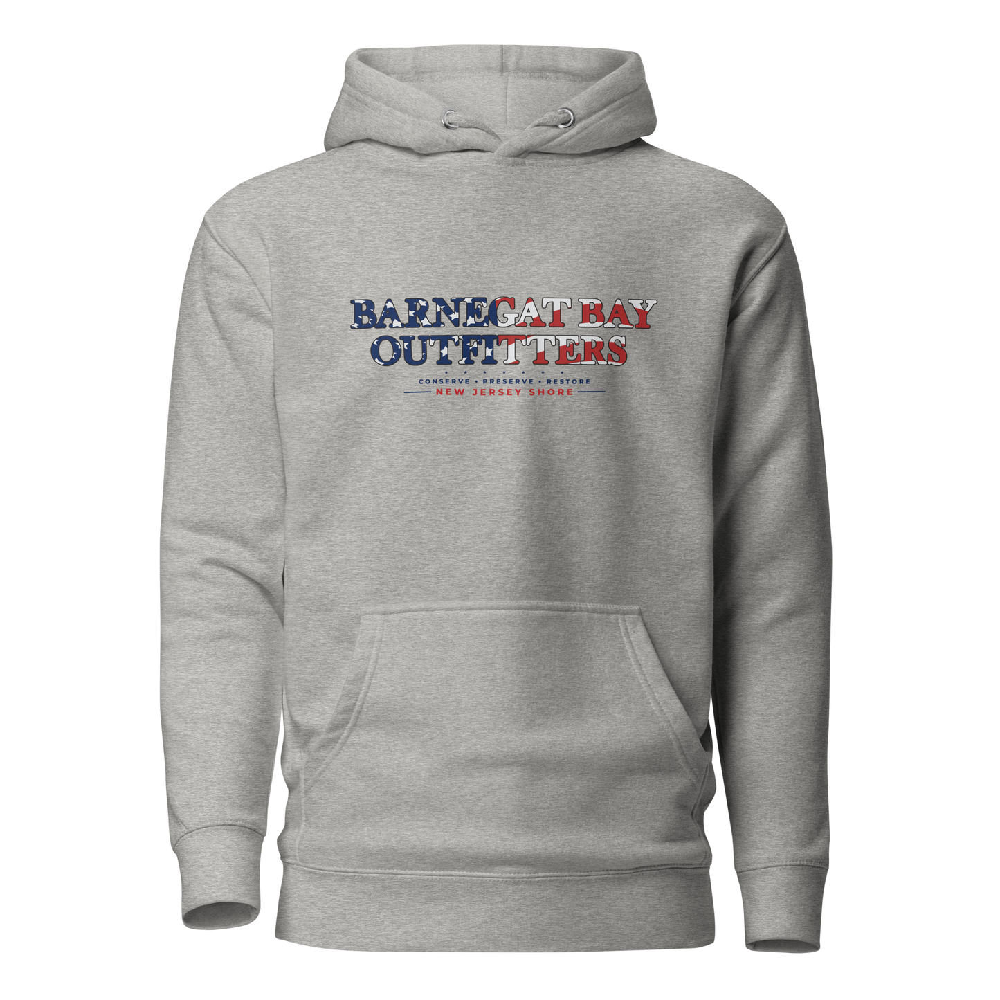 Red, White, & Blue Barnegat Bay Logo Unisex Premium Hoodie