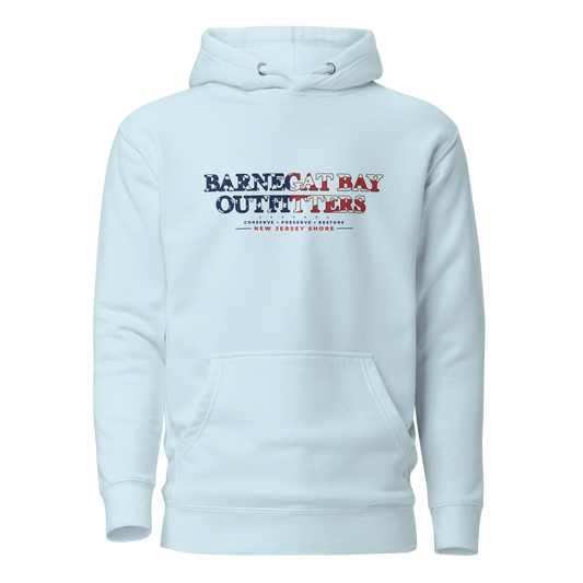 Red, White, & Blue Barnegat Bay Logo Unisex Premium Hoodie