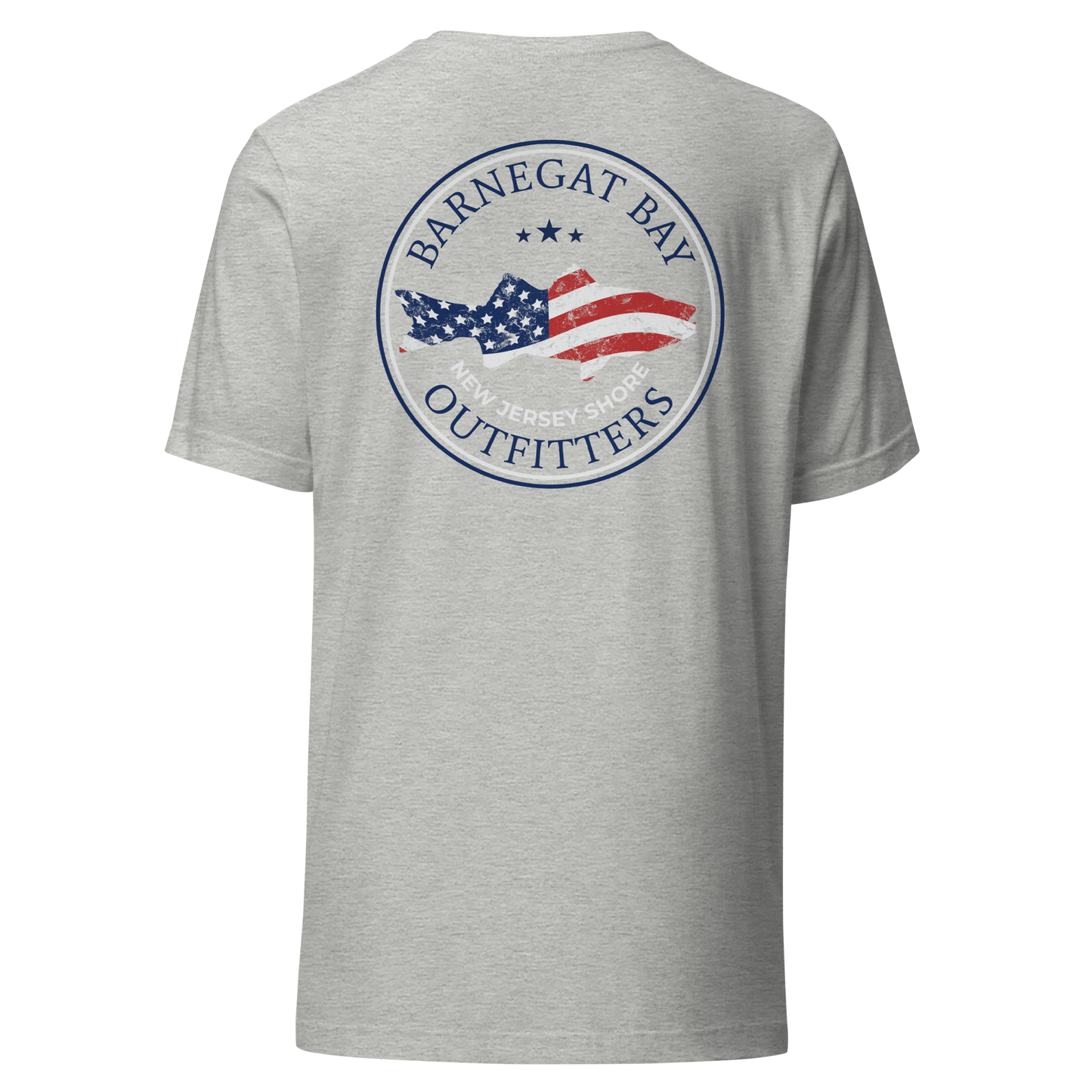 Striped Bass Circle Flag Logo B&C 3001 RWB