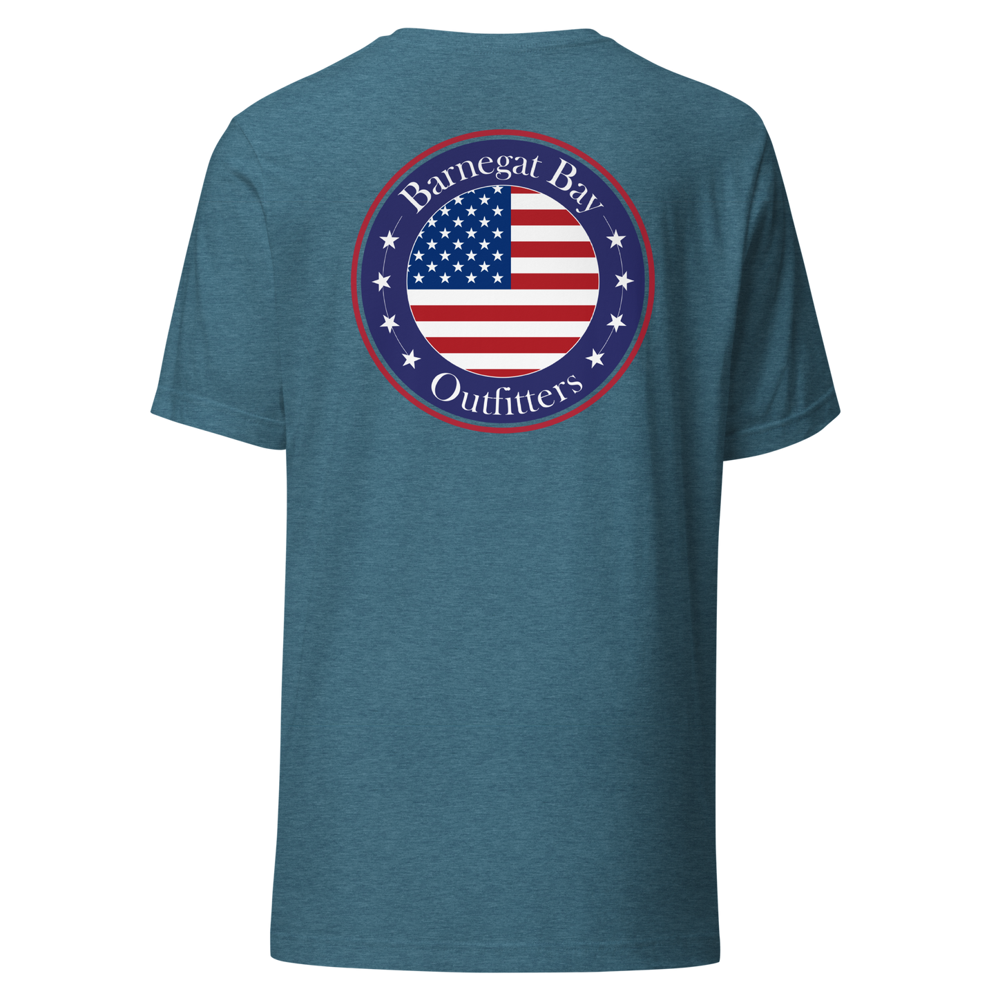 Red, White, & Blue Circle Flag Logo Unisex T-Shirt B+C 3001