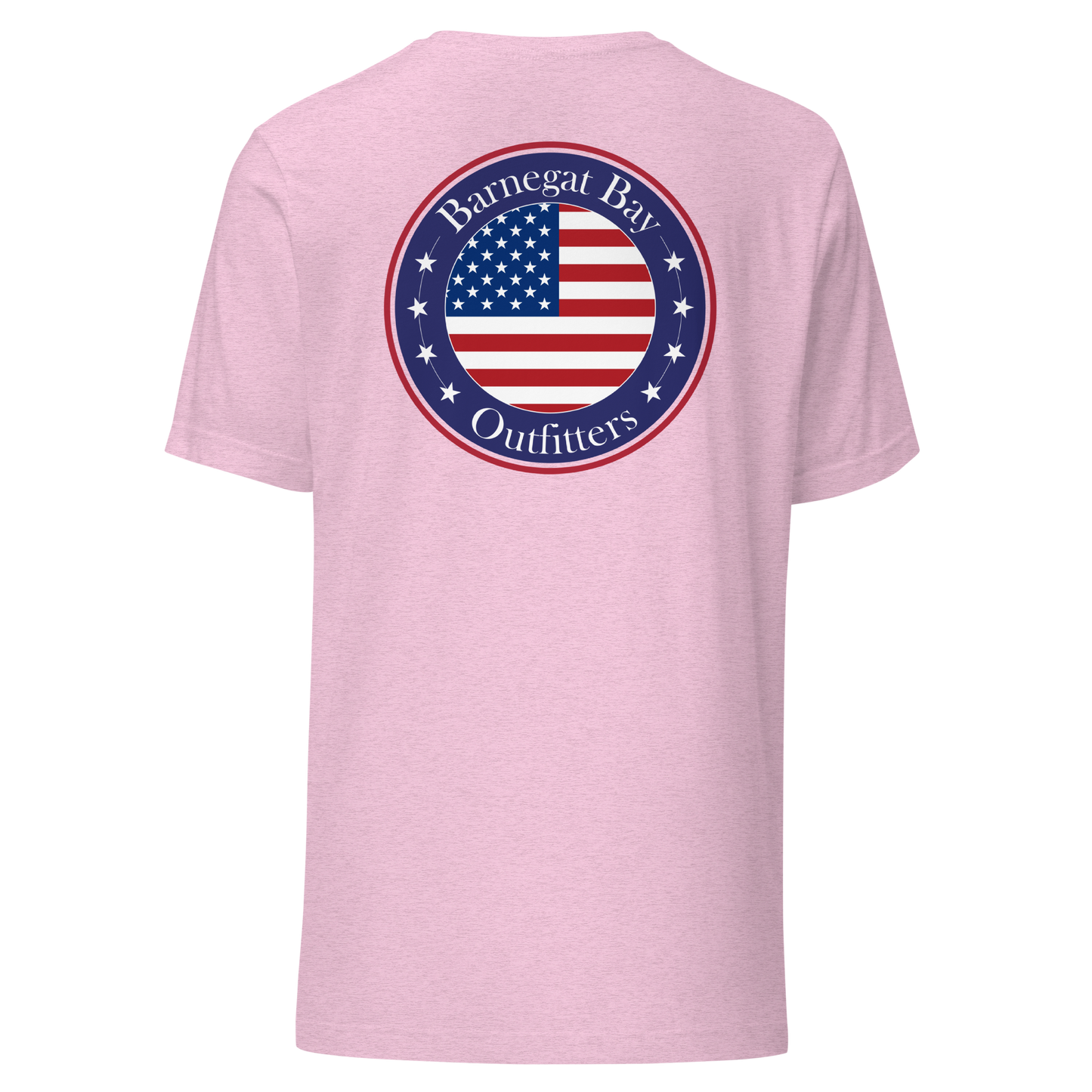 Red, White, & Blue Circle Flag Logo Unisex T-Shirt B+C 3001