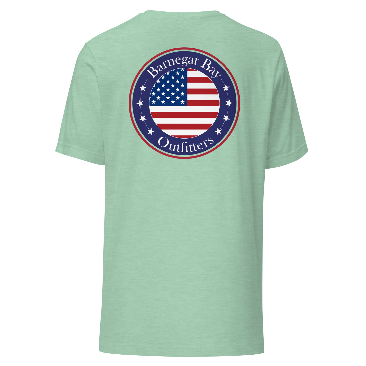 Red, White, & Blue Circle Flag Logo Unisex T-Shirt B+C 3001