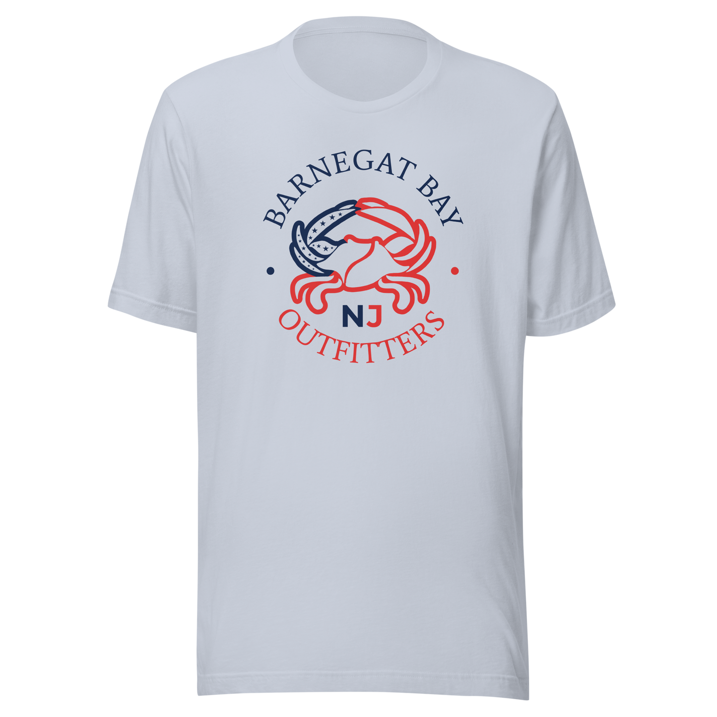 Red, White, & Blue Ab Crab Front Logo Unisex T-Shirt B+C 3001