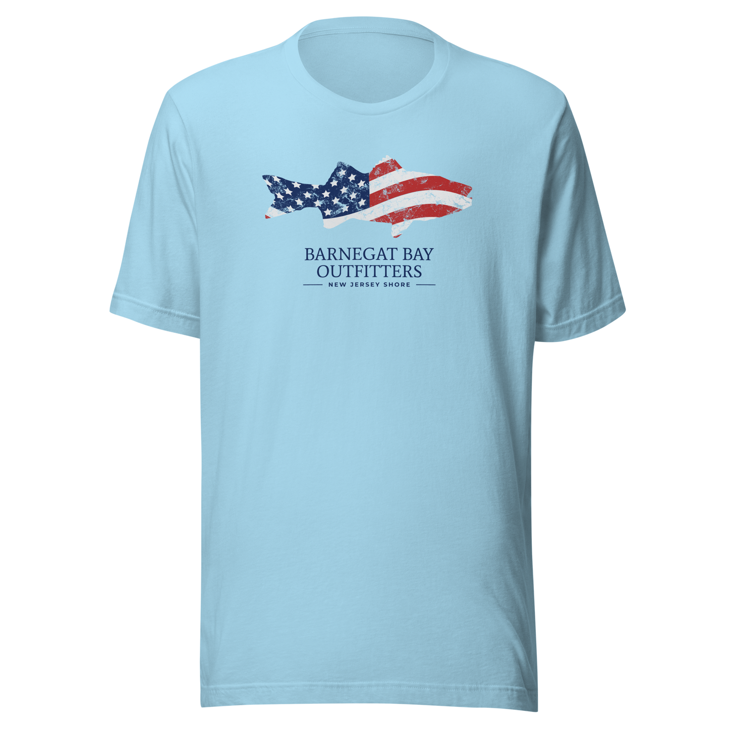 Red, White, & Blue Striped Bass Front Logo B+C 3001