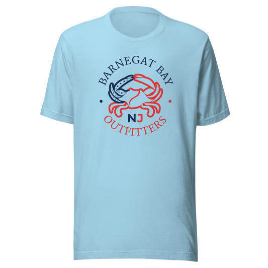 Red, White, & Blue Ab Crab Front Logo Unisex T-Shirt B+C 3001