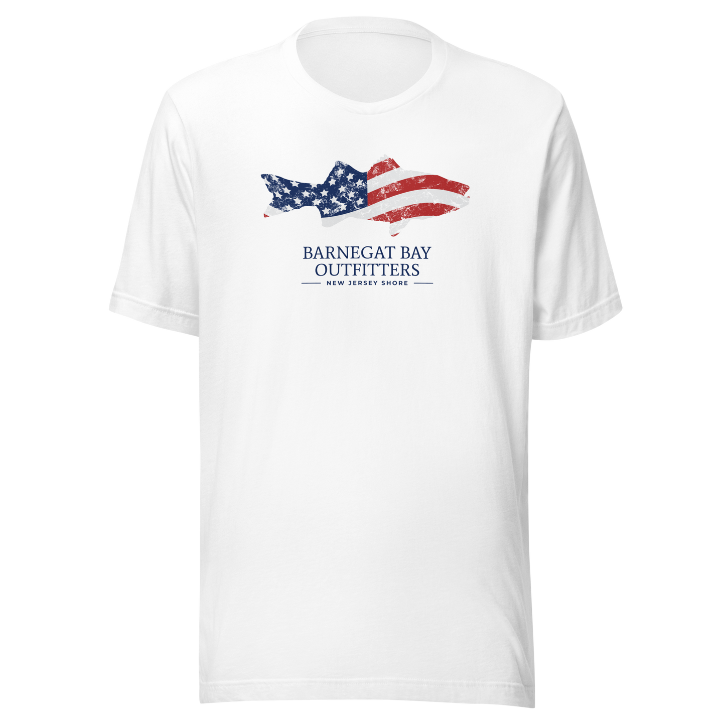 Red, White, & Blue Striped Bass Front Logo B+C 3001