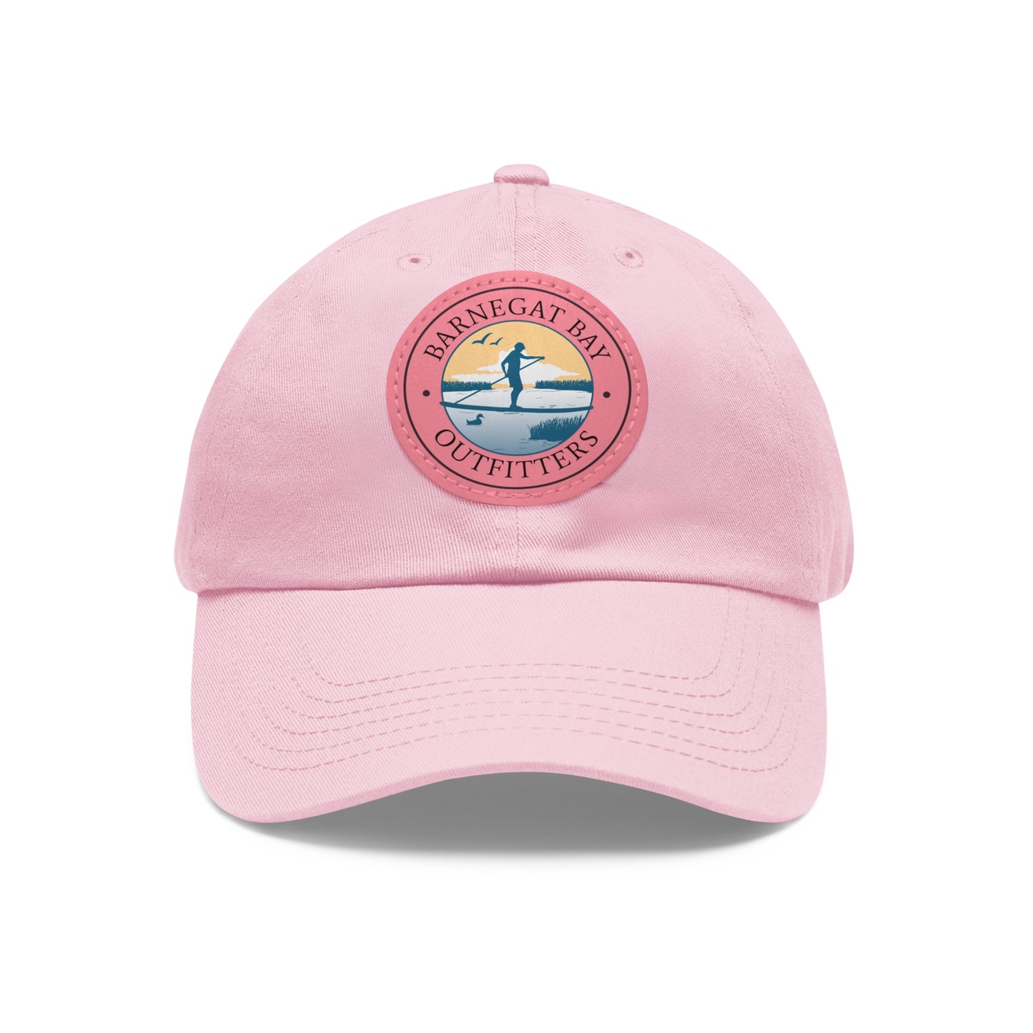 Paddle Boarder Round Logo Leather Patch Hat