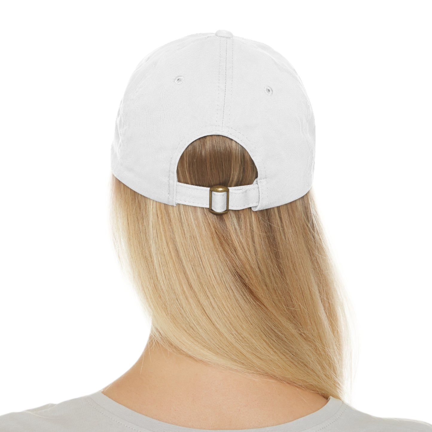 Compass Round Logo Leather Patch Hat