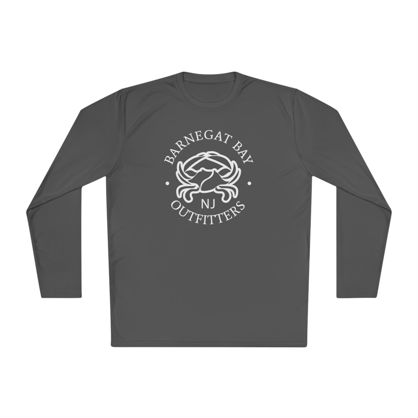 UPF40+ Crab Front Logo Unisex Performance Long Sleeve Tee