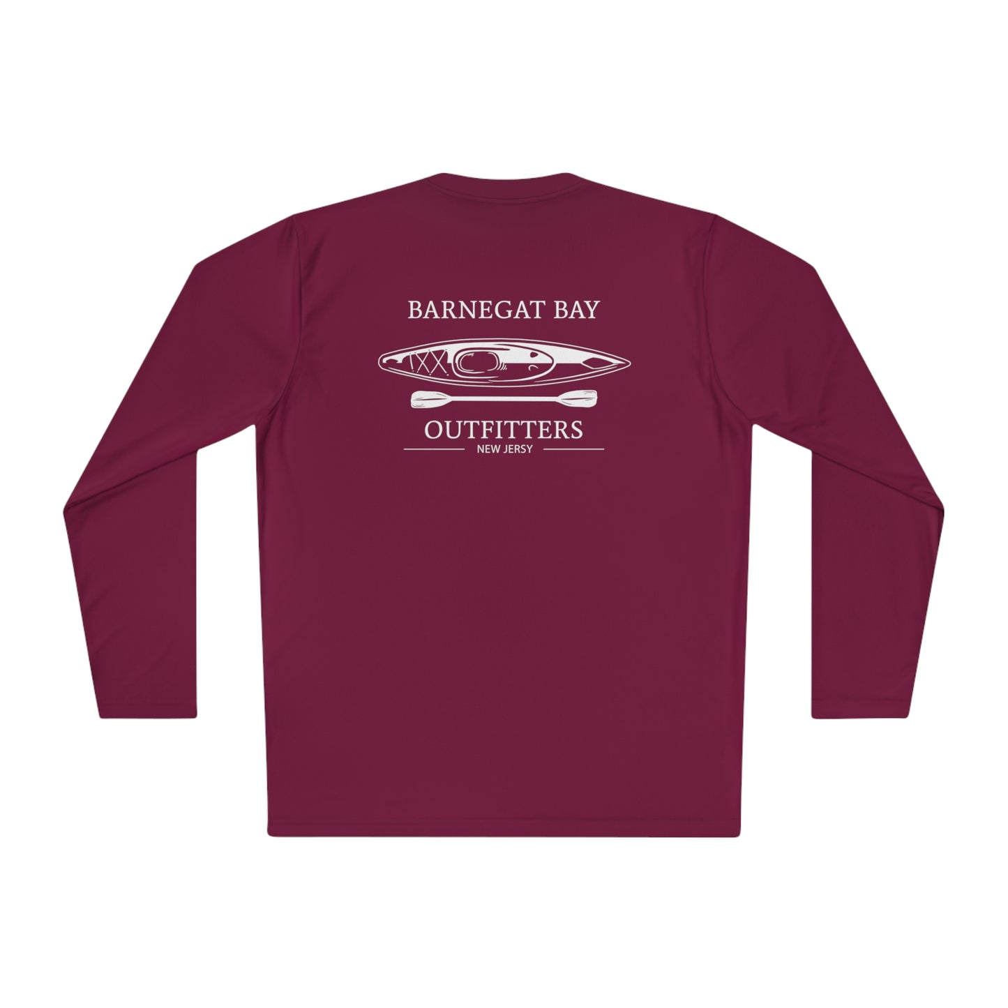 UPF40+ Kayak White Logo Unisex Performance Long Sleeve Tee