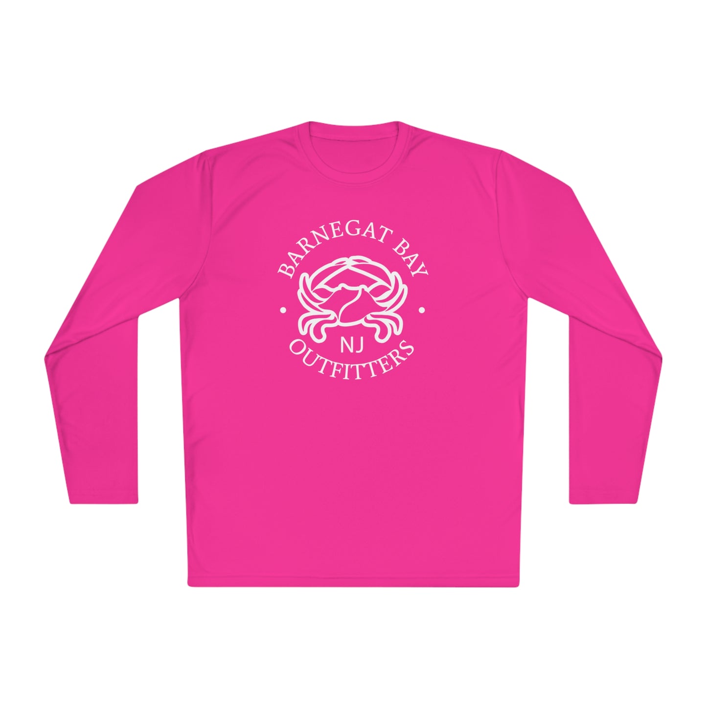 UPF40+ Crab Front Logo Unisex Performance Long Sleeve Tee