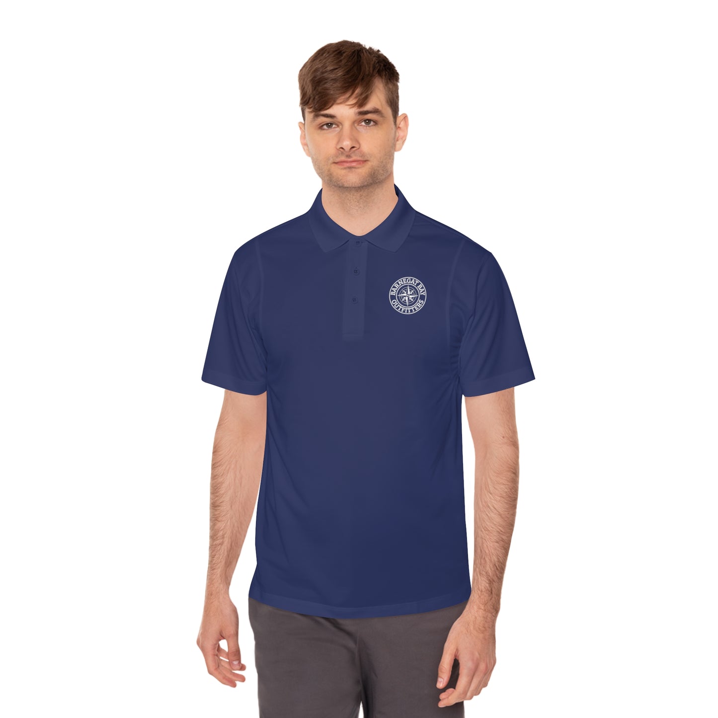 Compass Logo Sport Polo Shirt