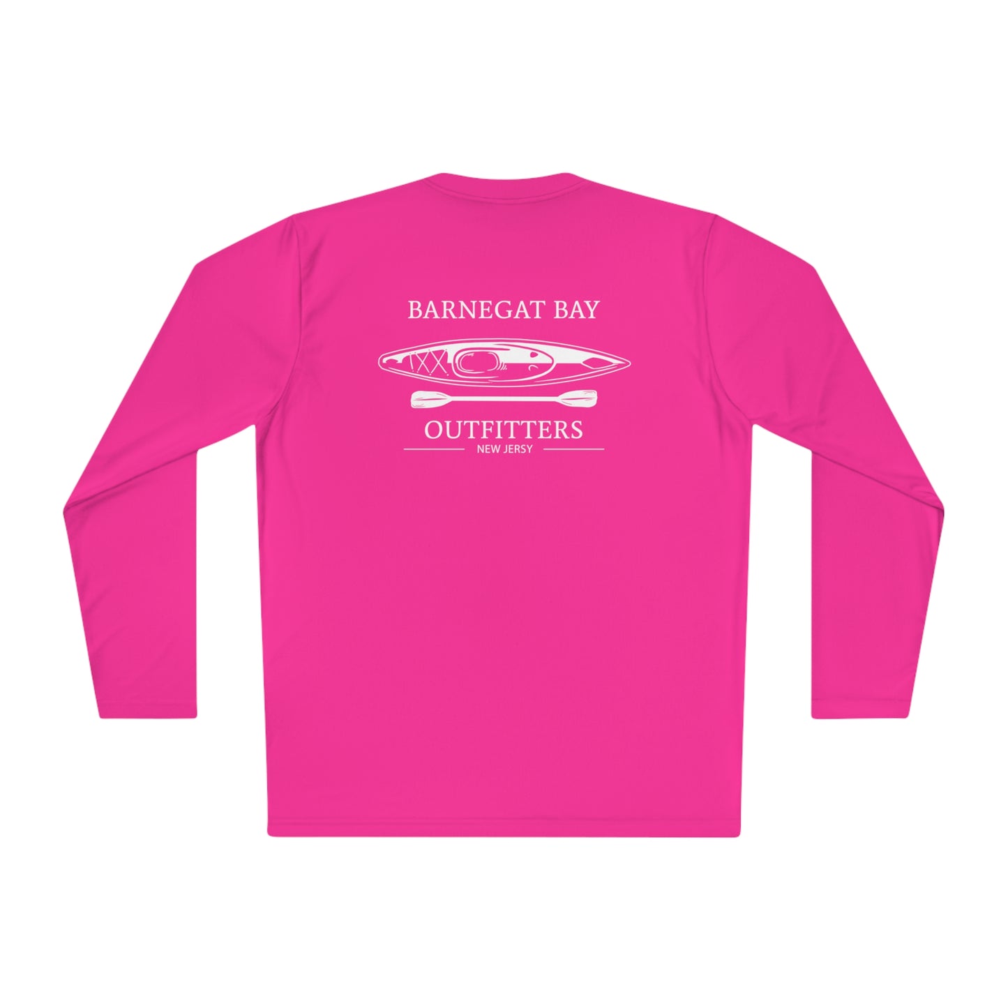 UPF40+ Kayak White Logo Unisex Performance Long Sleeve Tee