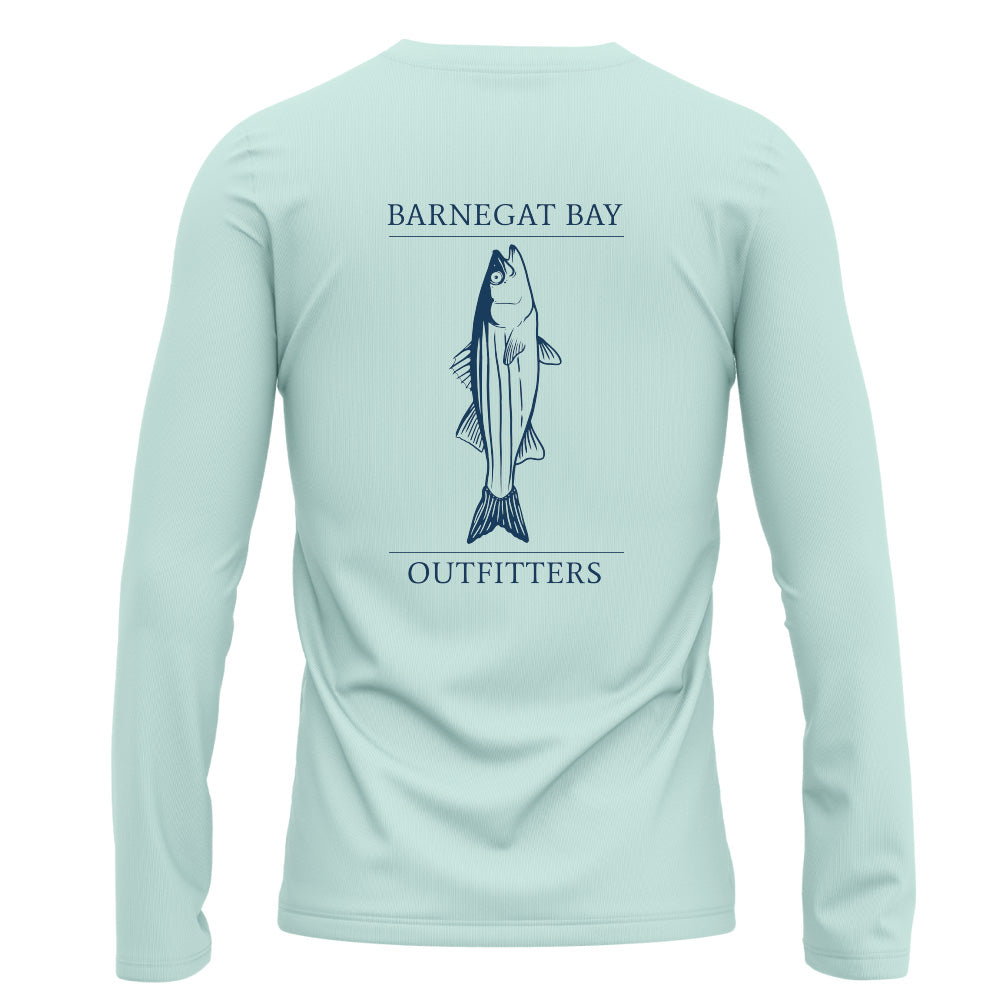 Barnegat Bay Outfitters Stripped Bass Performance UPF 50+ Sun Shirt