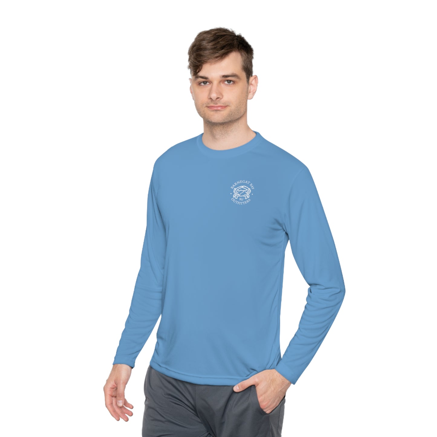 UPF40+ Kayak White Logo Unisex Performance Long Sleeve Tee