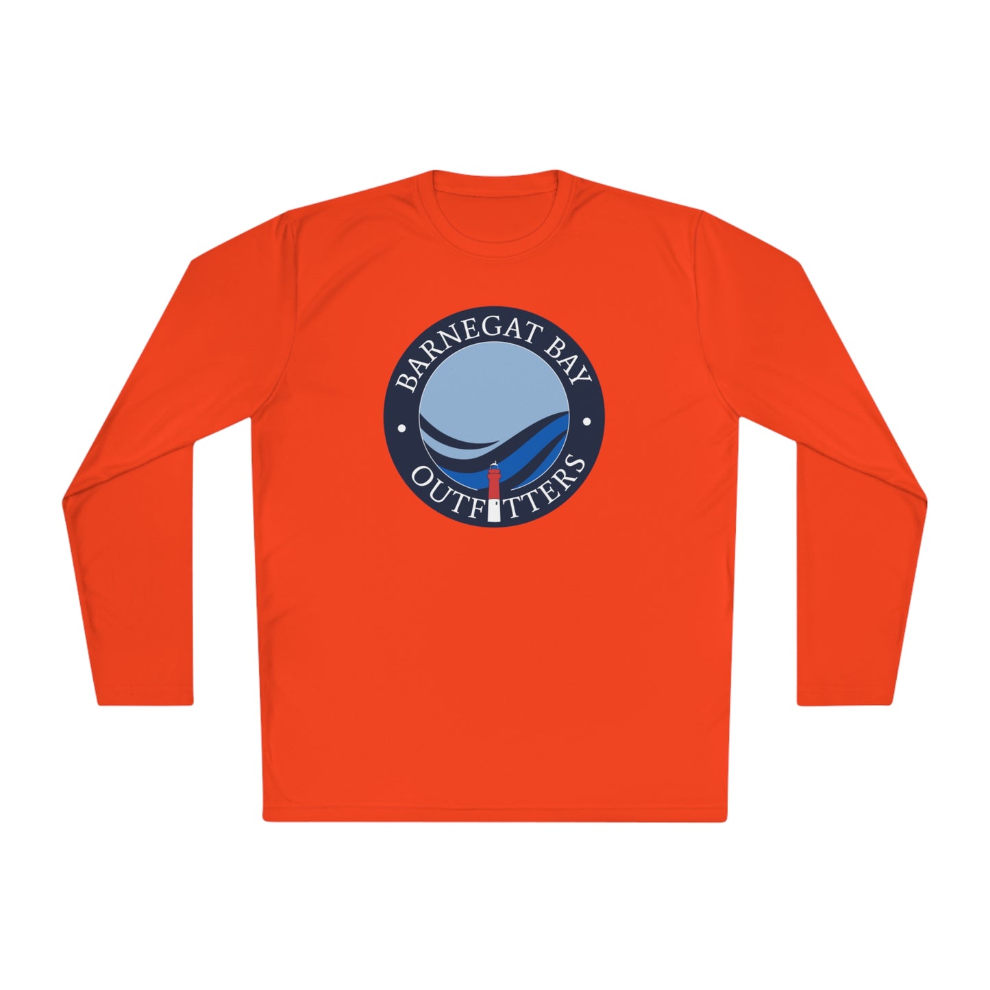 UPF40+ Lighthouse Wave Front Logo Unisex Performance Long Sleeve Tee