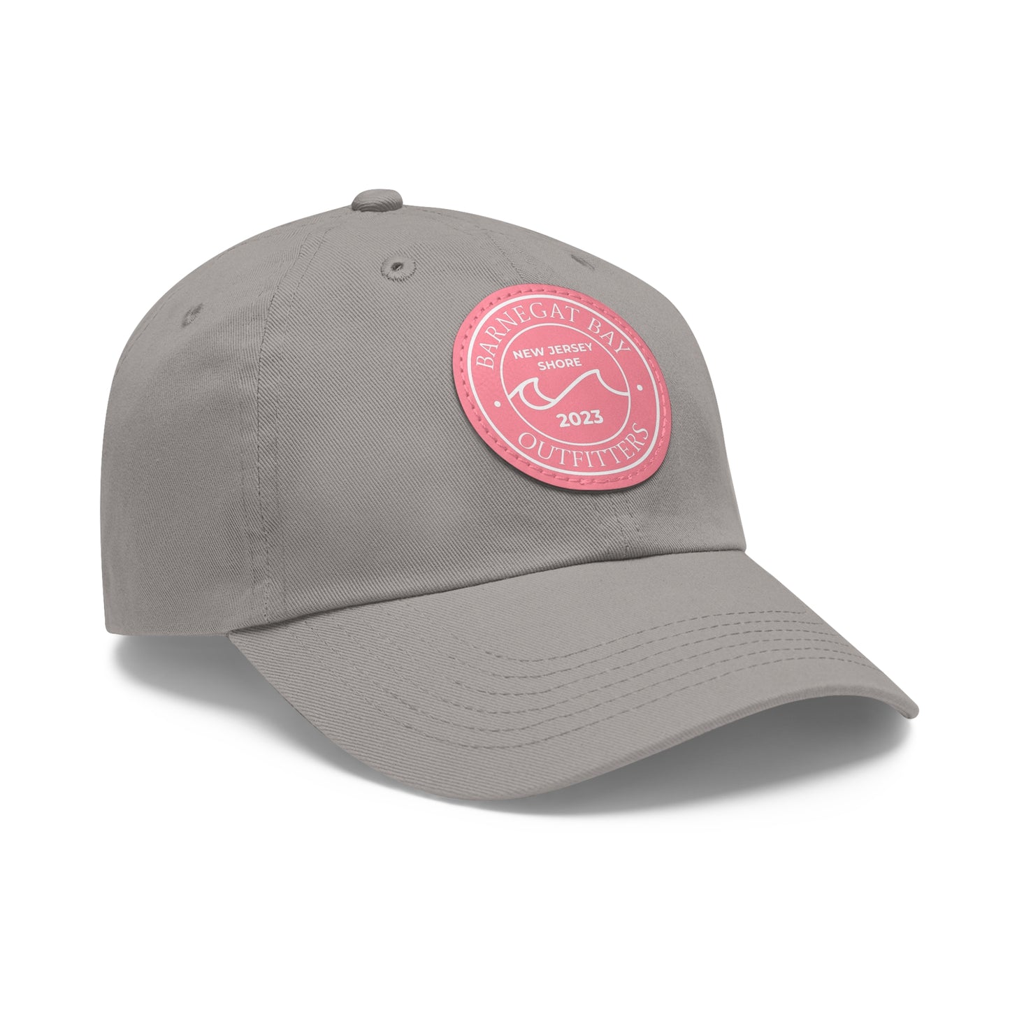 Barnegat Bay Outfitters Round Wave Logo Leather Patch Hat