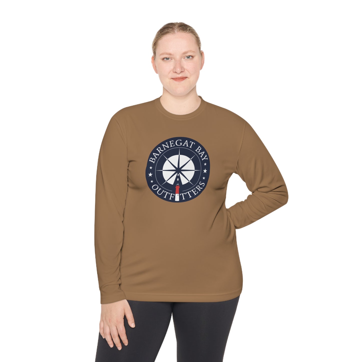 UPF40+ Lighthouse Front Logo Unisex Performance Long Sleeve Tee