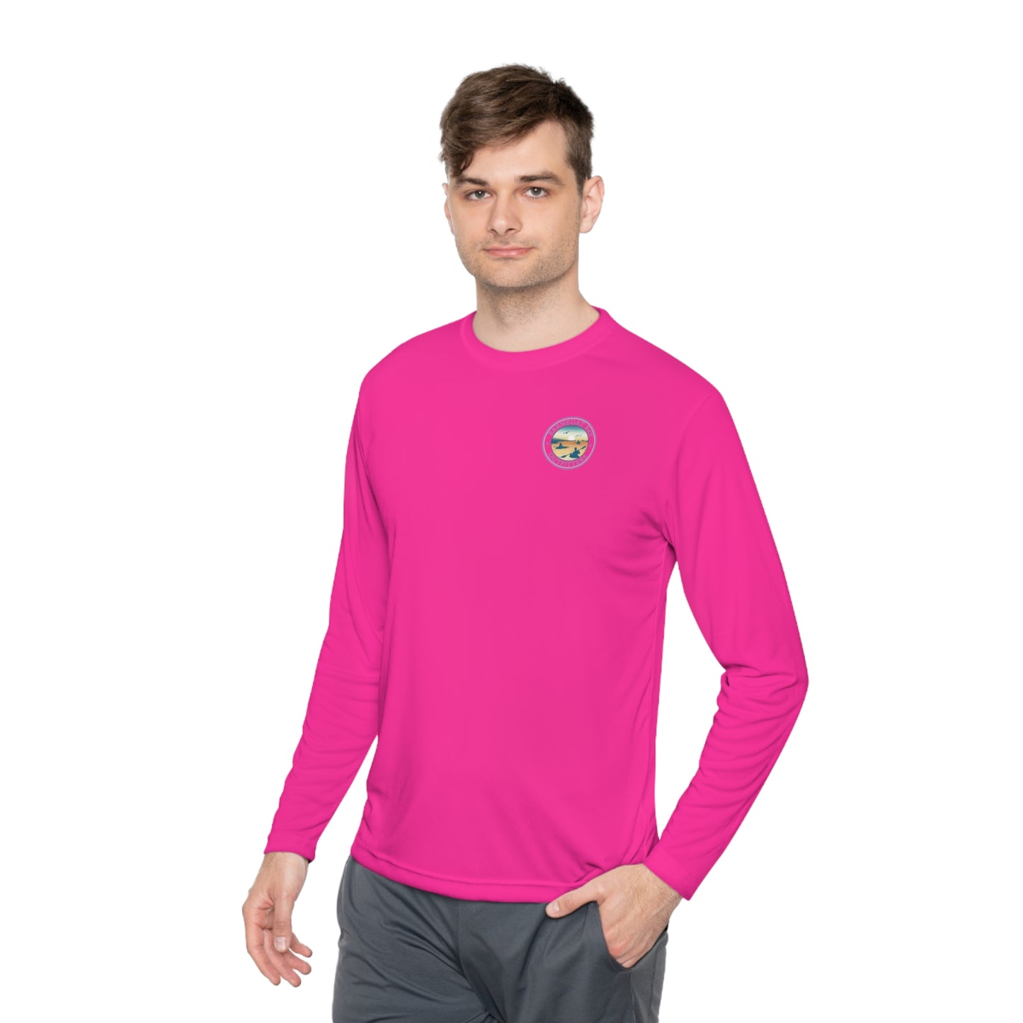 UPF40+ Kayak Scene Logo Unisex Performance Long Sleeve Tee