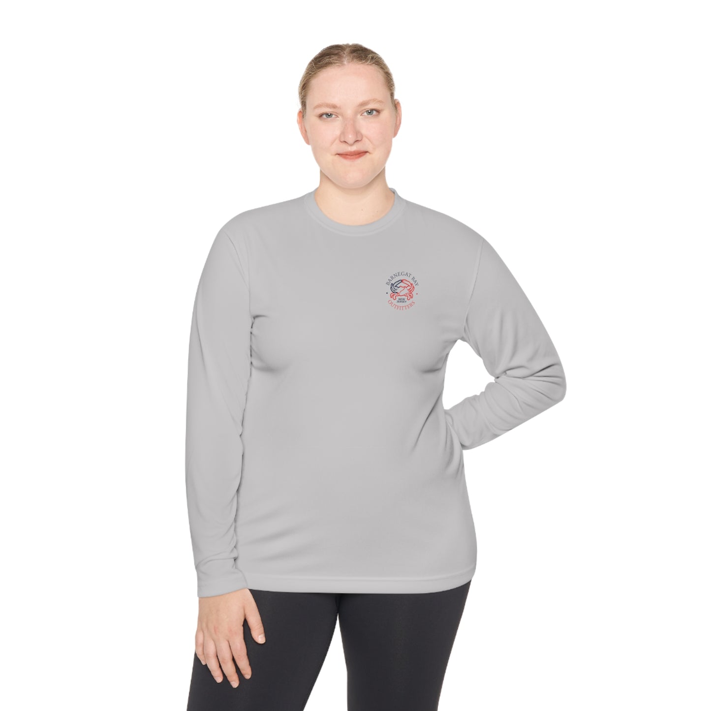 UPF40+ Flag Logo Unisex Performance Long Sleeve Tee