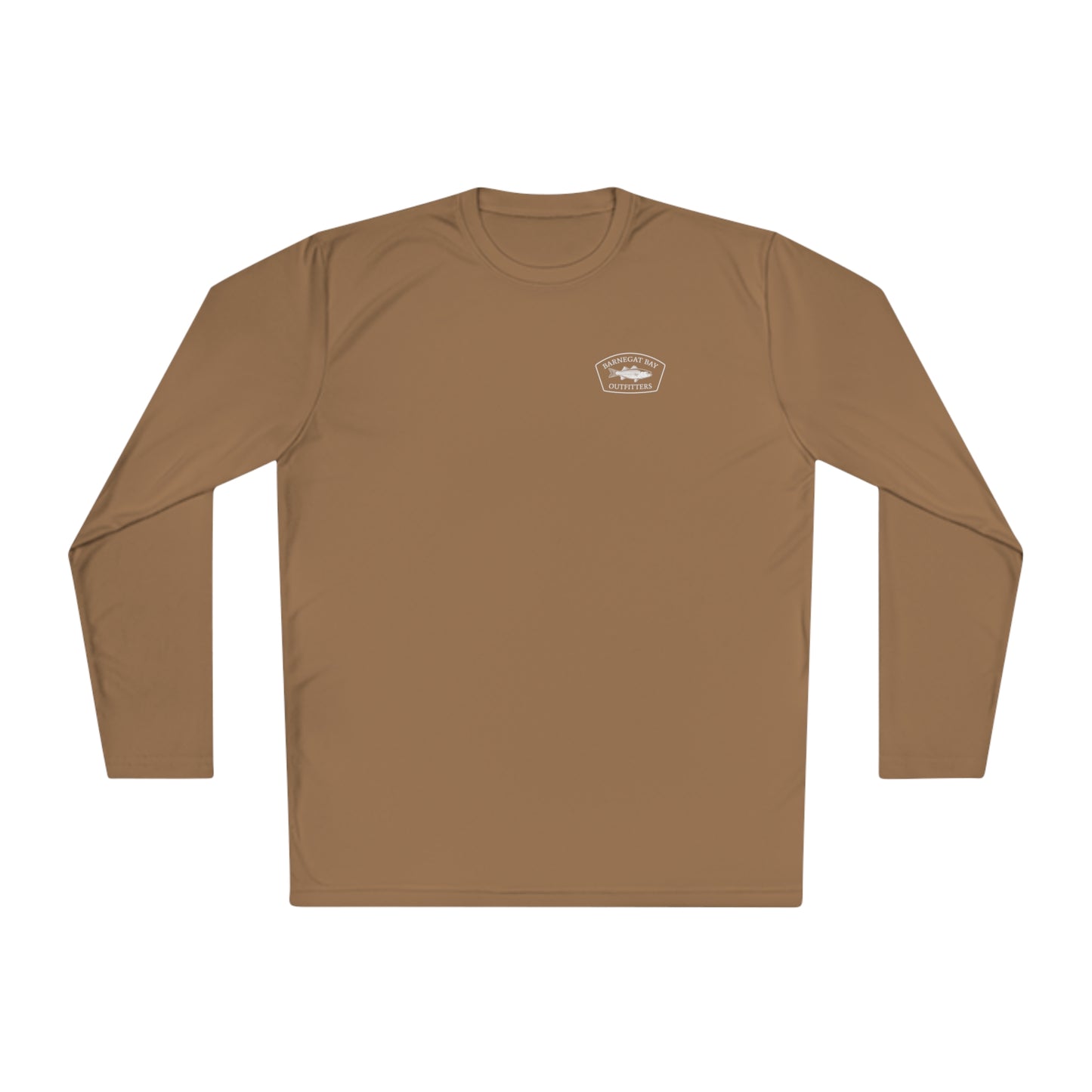 UPF40+ Striped Bass Shield Logo Unisex Performance Long Sleeve Tee