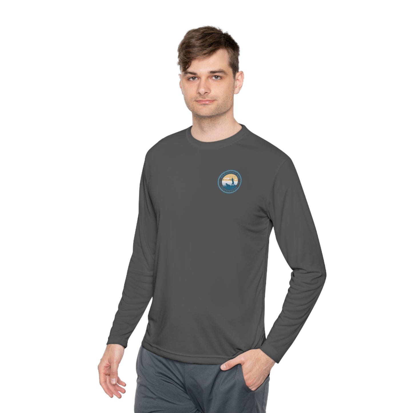 UPF40+ Fetch Scene Logo Unisex Performance Long Sleeve Tee