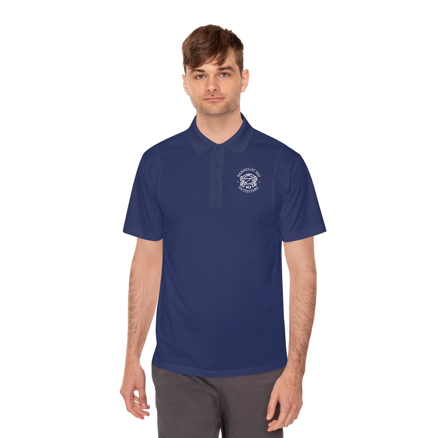 Crab NJ Logo Sport Polo Shirt