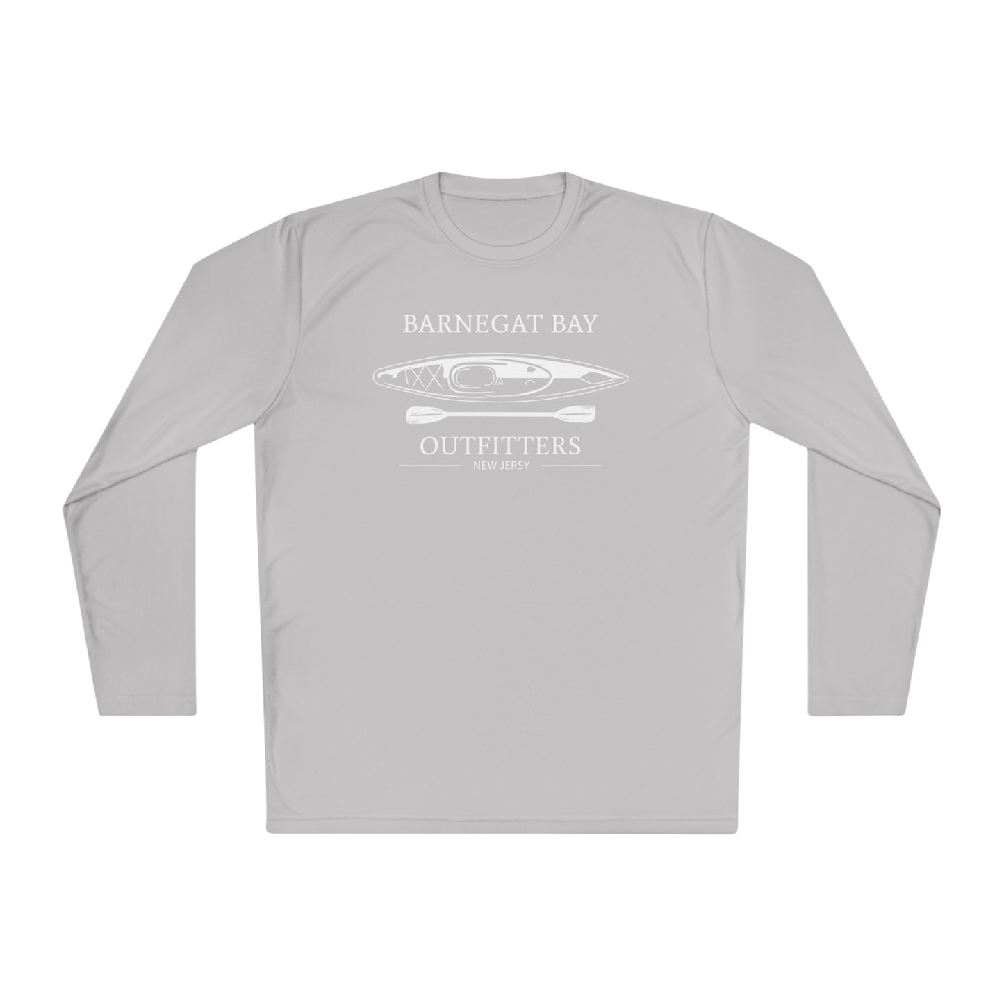 UPF40+ Kayak White Front Logo Unisex Performance Long Sleeve Tee