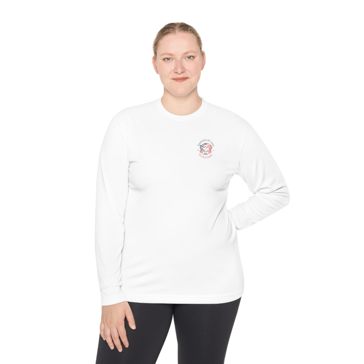 UPF40+ Flag Logo Unisex Performance Long Sleeve Tee