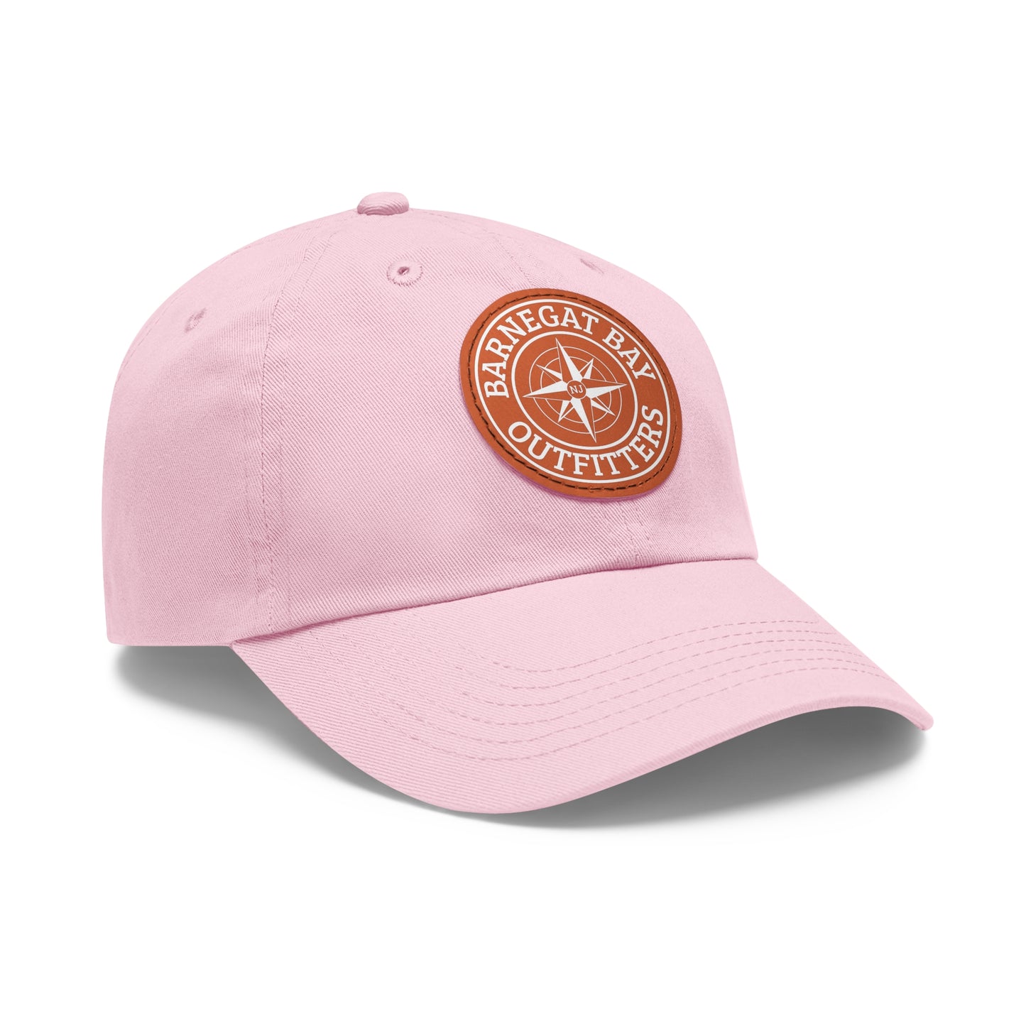 Compass Round Logo Leather Patch Hat