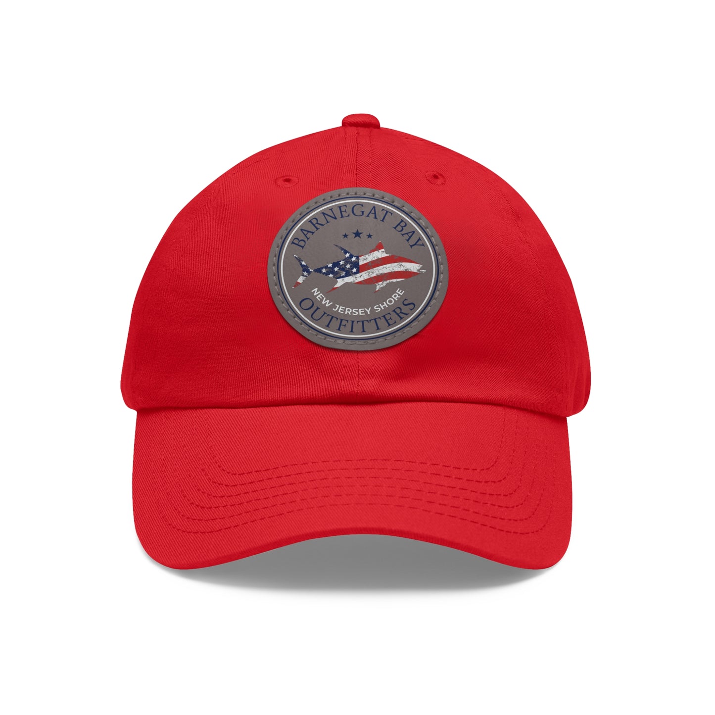 Tuna Flag Round Logo Leather Patch Hat