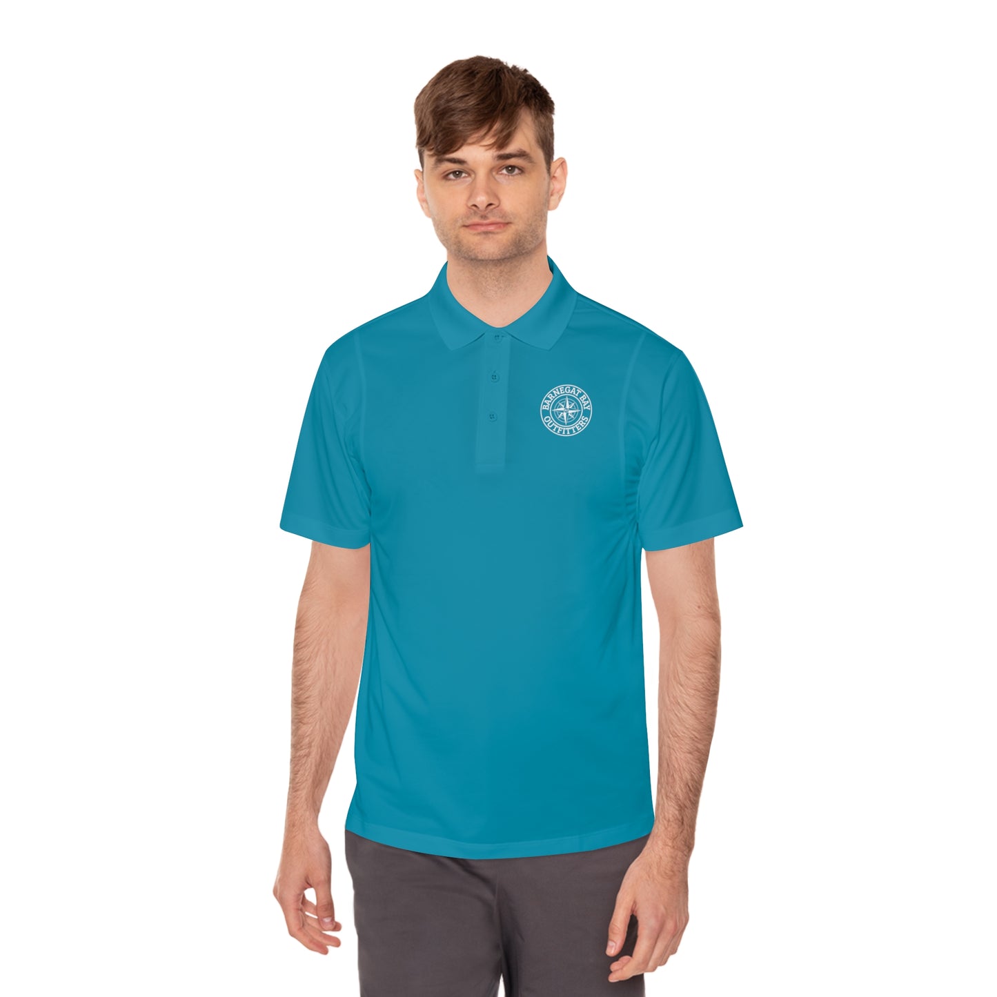 Compass Logo Sport Polo Shirt