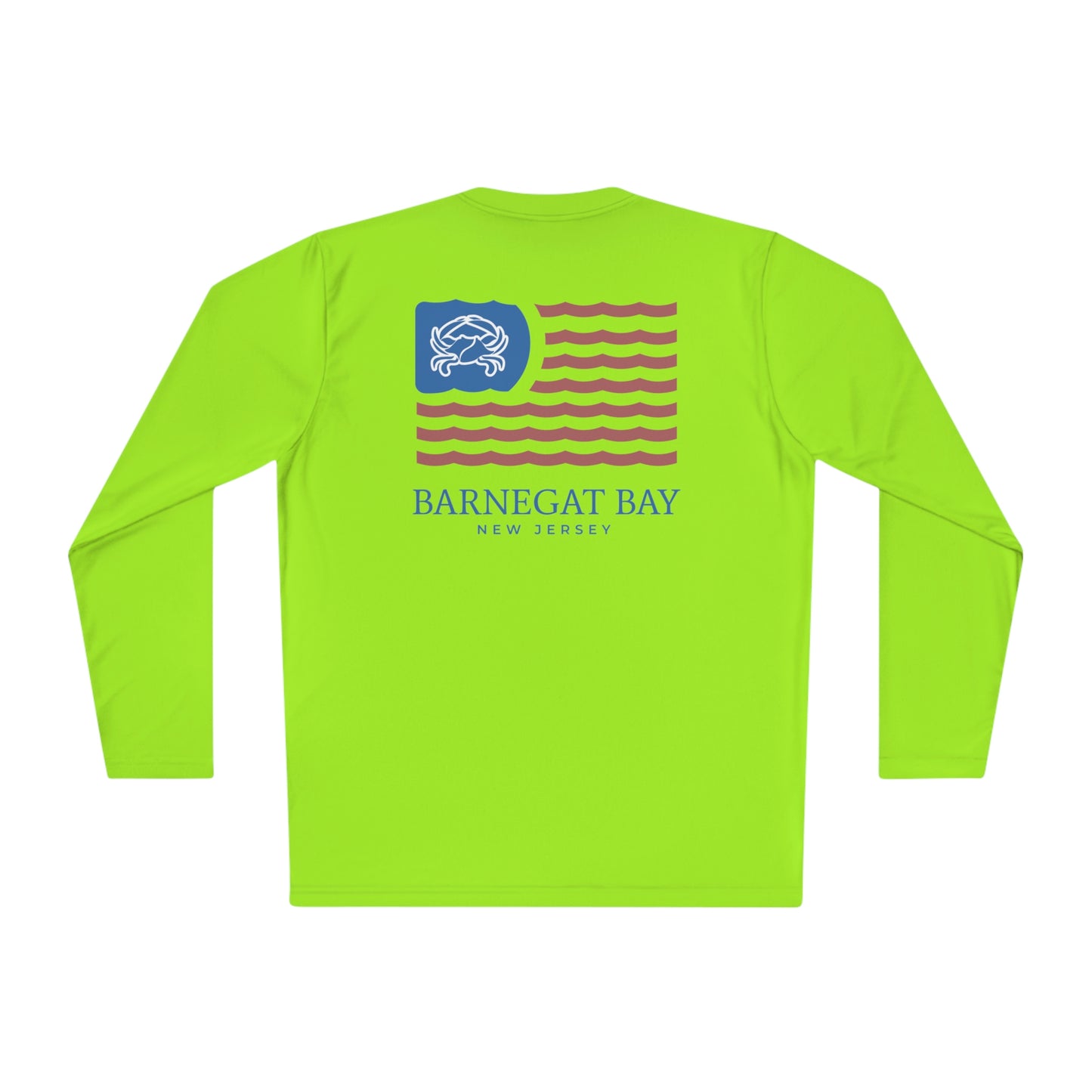 UPF40+ Barnegat Bay Flag Logo Unisex Performance Long Sleeve Tee