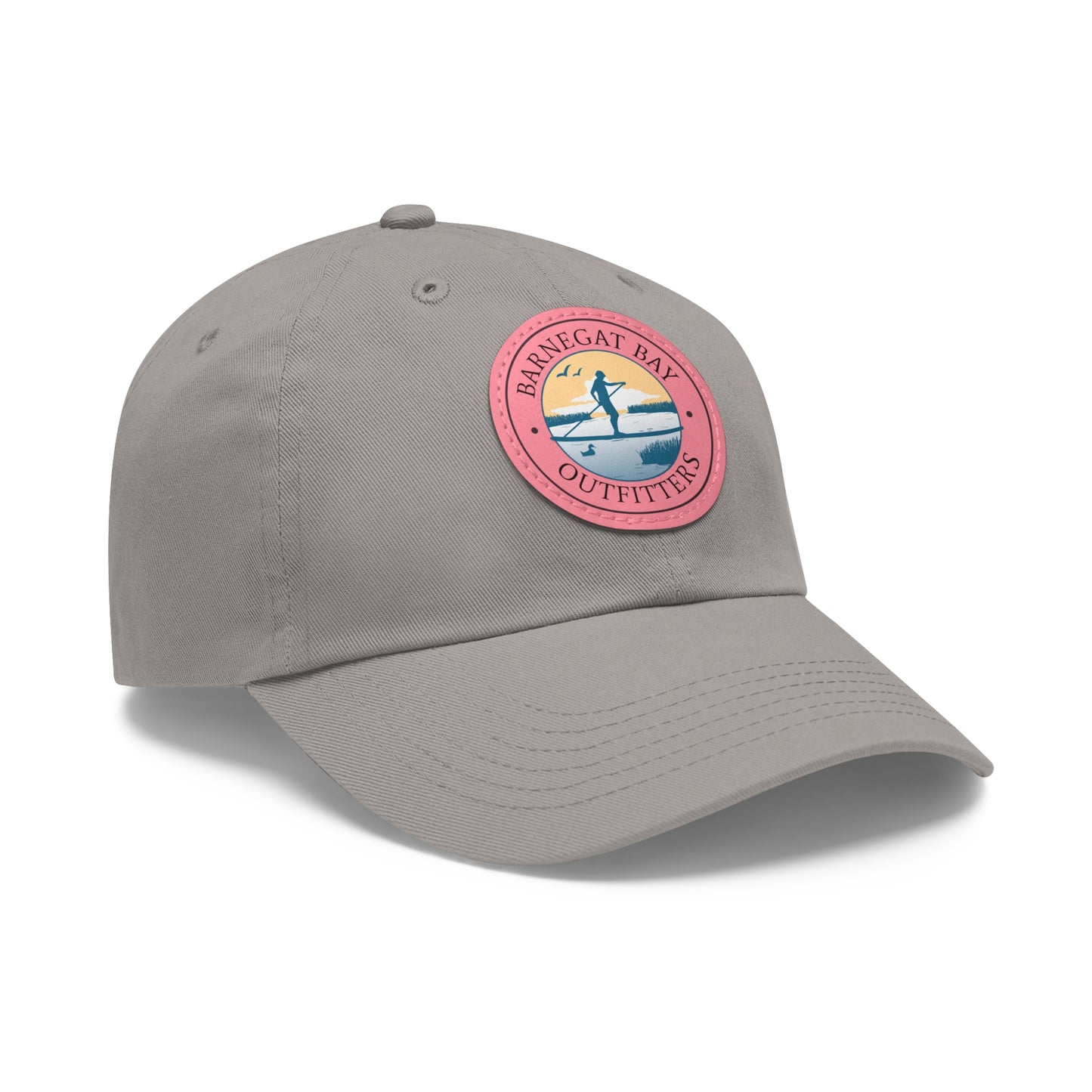 Paddle Boarder Round Logo Leather Patch Hat