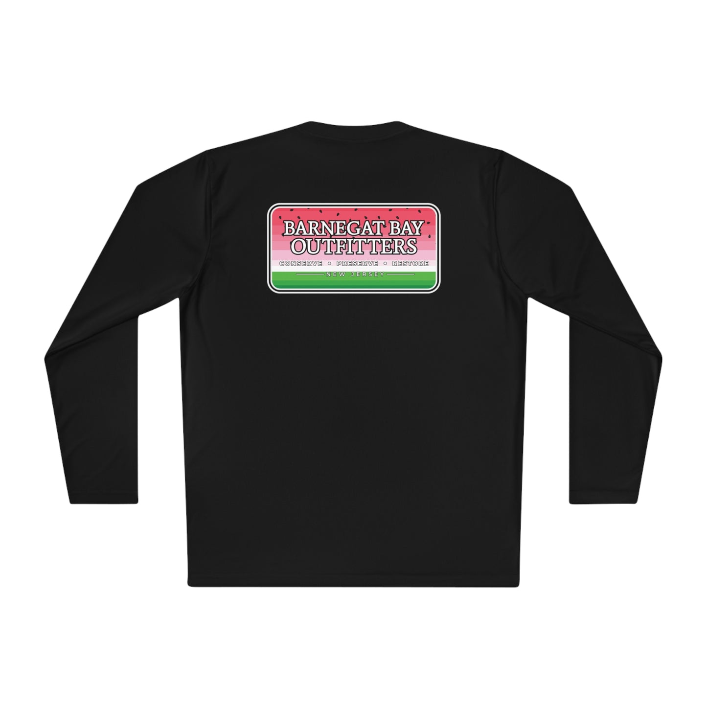 UPF40+ Watermelon Logo Unisex Performance Long Sleeve Tee