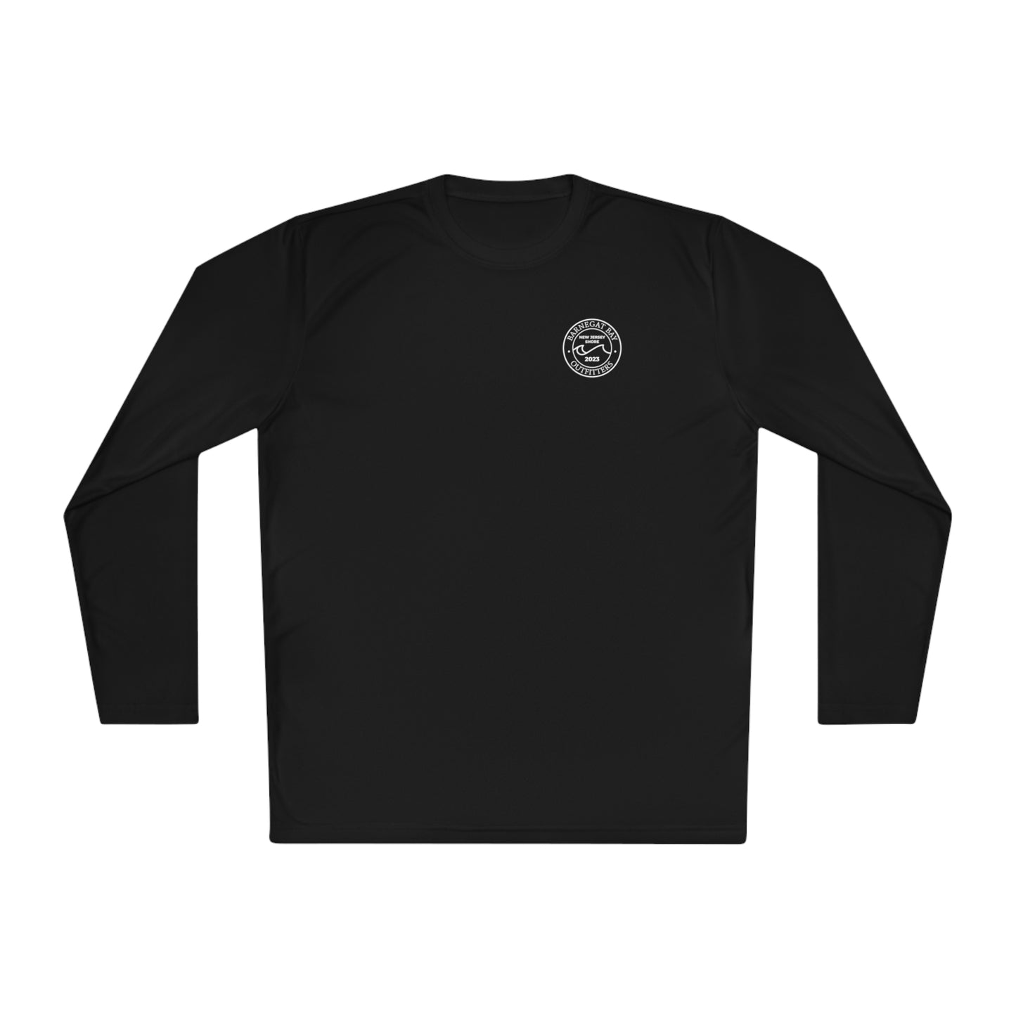 UPF40+ Circle Wave Chest Logo Unisex Performance Long Sleeve Tee