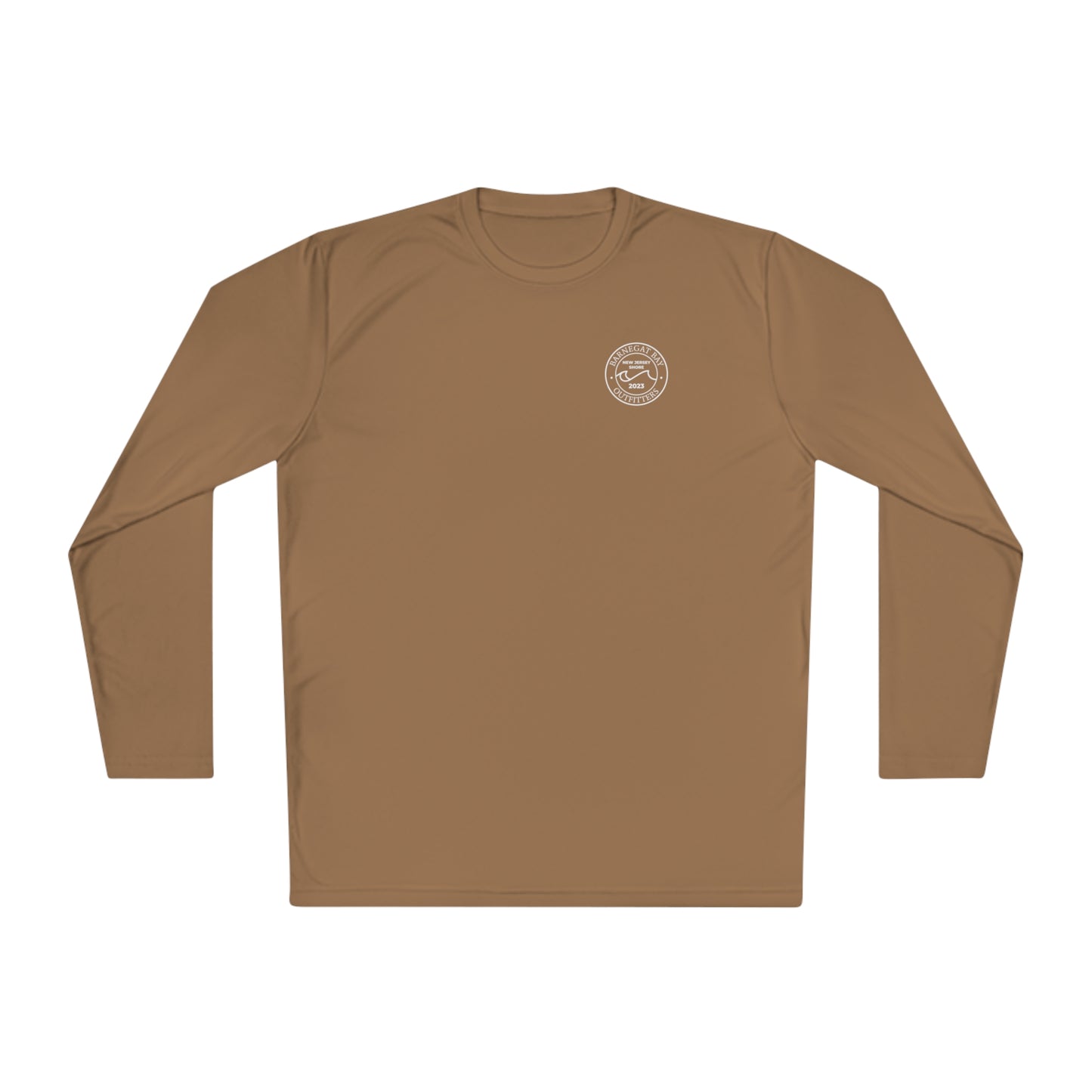 UPF40+ Circle Wave Chest Logo Unisex Performance Long Sleeve Tee