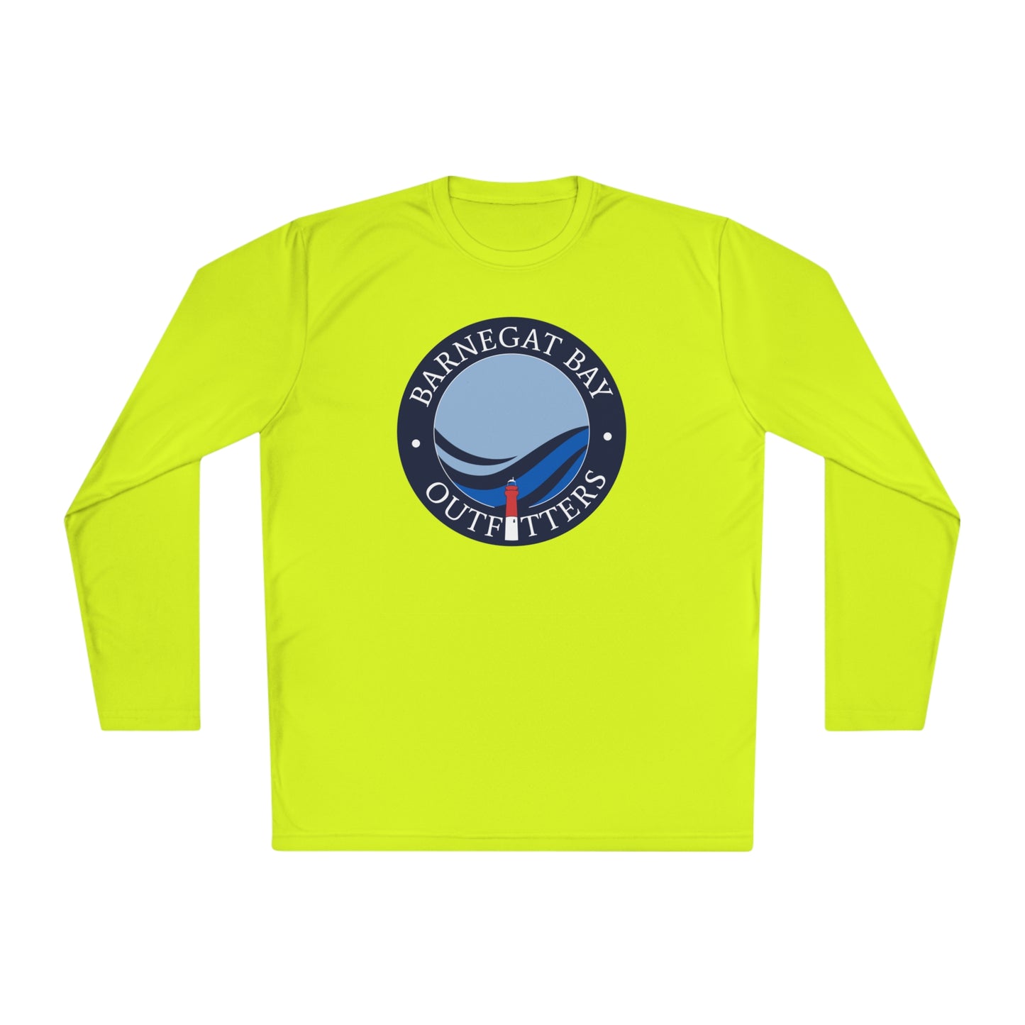 UPF40+ Lighthouse Wave Front Logo Unisex Performance Long Sleeve Tee