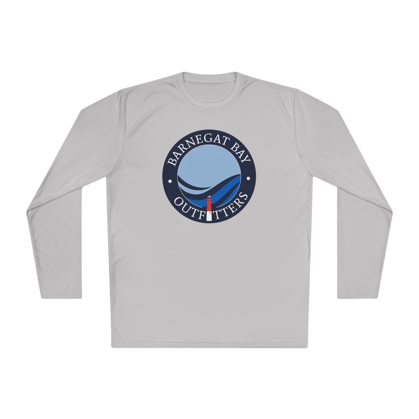 UPF40+ Lighthouse Wave Front Logo Unisex Performance Long Sleeve Tee