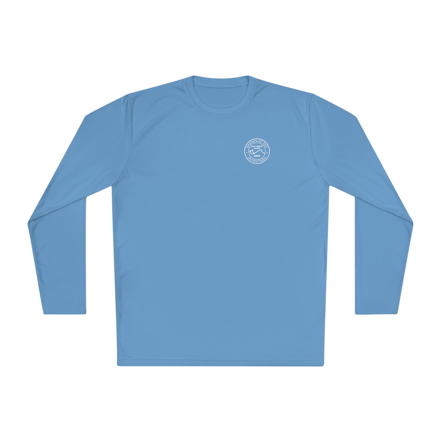 UPF40+ Circle Wave Chest Logo Unisex Performance Long Sleeve Tee