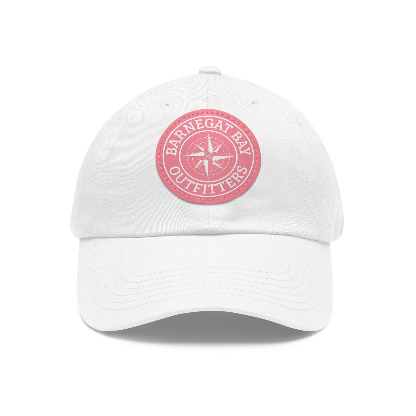 Compass Round Logo Leather Patch Hat