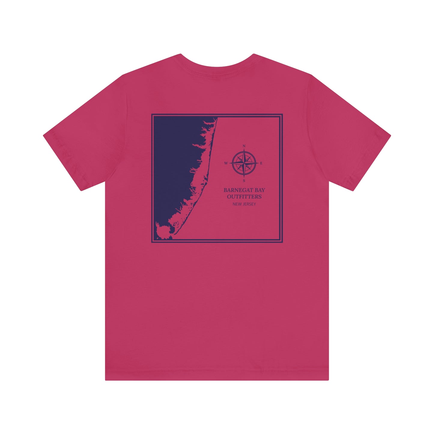 Barnegat Bay Map Soft Cotton T-Shirt