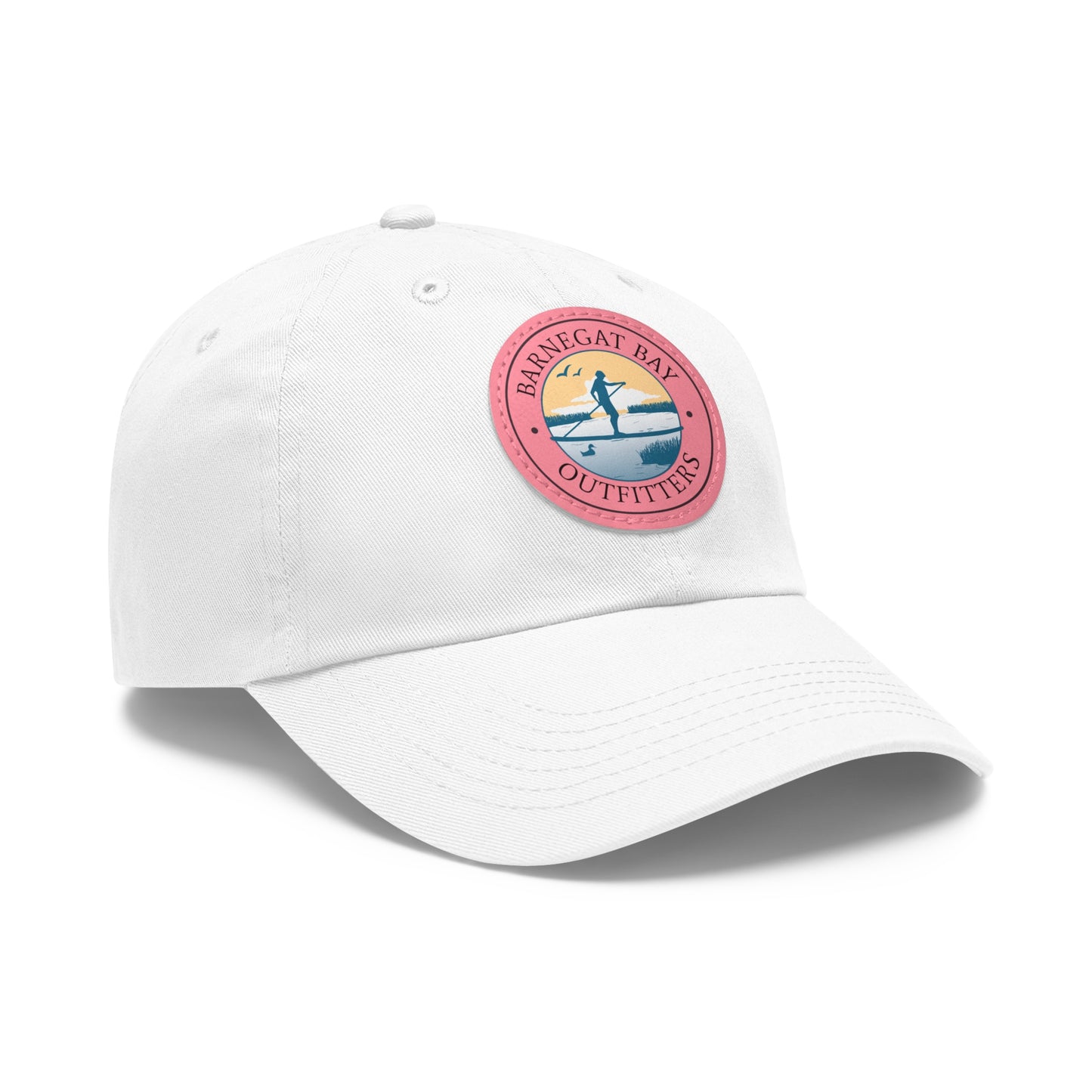 Paddle Boarder Round Logo Leather Patch Hat