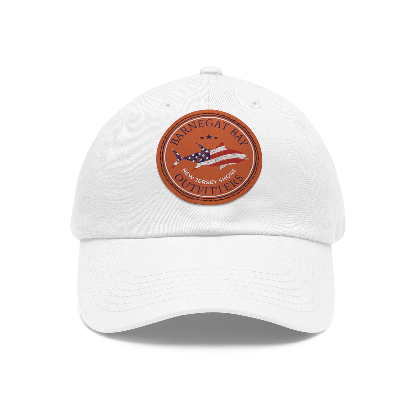 Tuna Flag Round Logo Leather Patch Hat