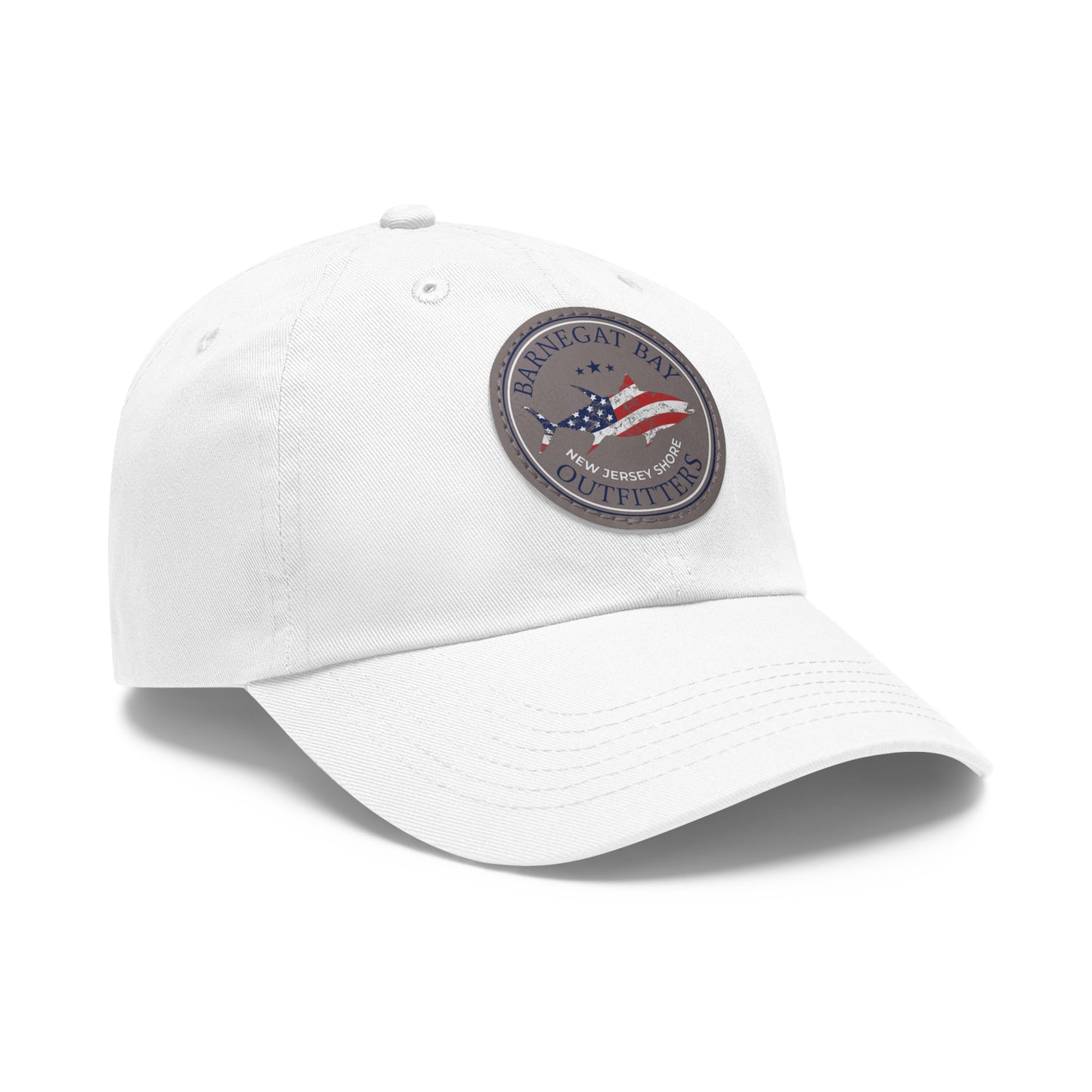 Tuna Flag Round Logo Leather Patch Hat