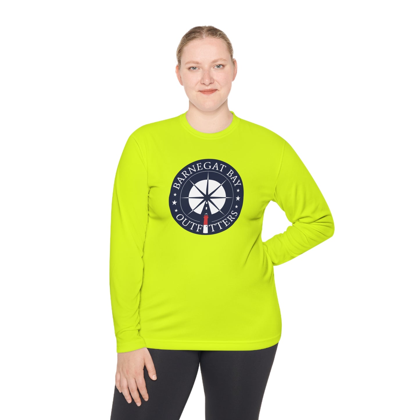 UPF40+ Lighthouse Front Logo Unisex Performance Long Sleeve Tee