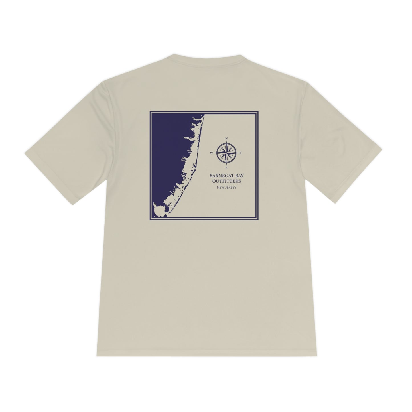 Barnegat Bay Map Unisex Moisture Wicking Tee