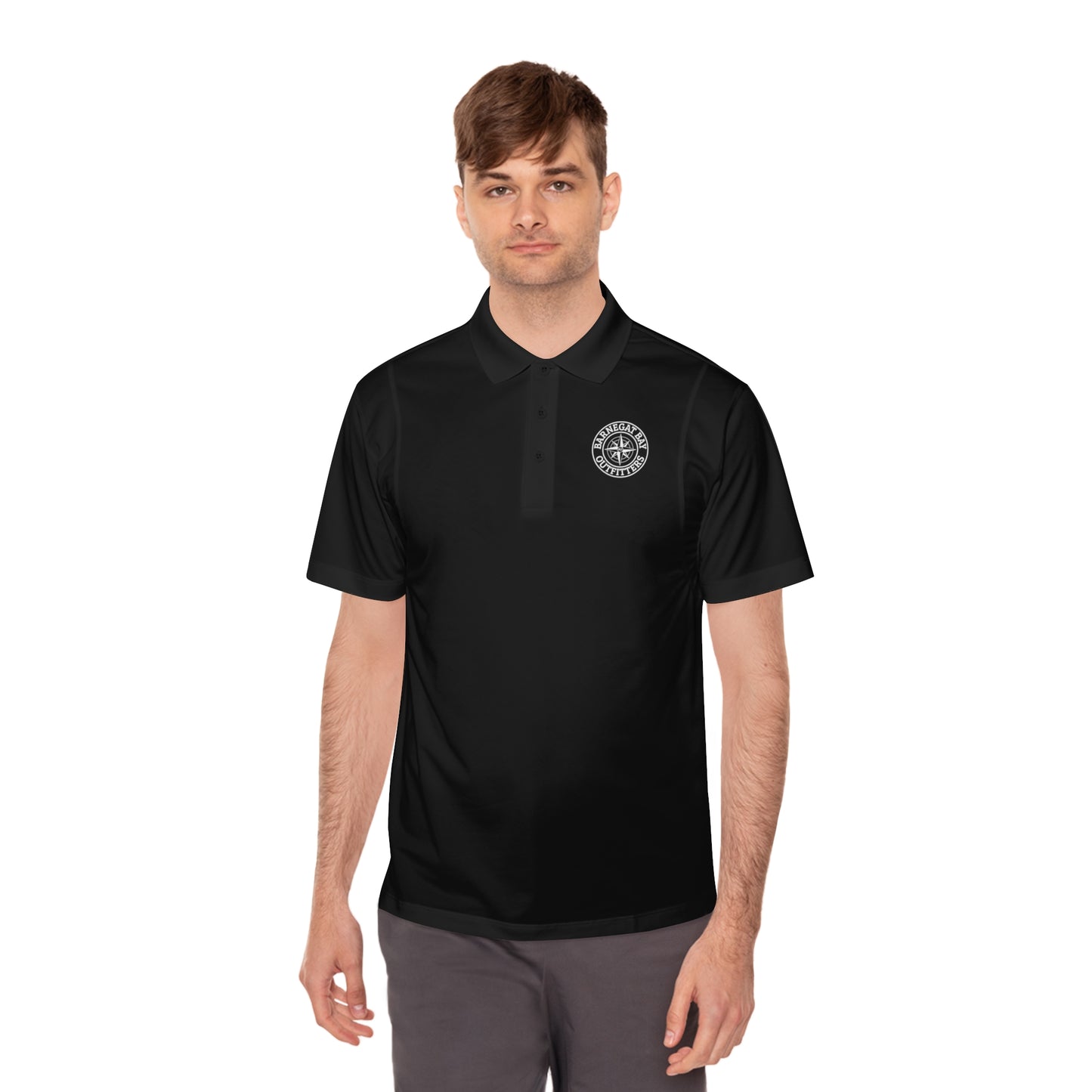 Compass Logo Sport Polo Shirt